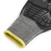 imageAmazon Basics 100 Pairs Impact Protection Gloves with Touch Screen Friendly 15G Sandy Nitrile Palm Black Size XLarge 100 Count Pack of 1Black