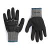 imageAmazon Basics 100 Pairs Impact Protection Gloves with Touch Screen Friendly 15G Sandy Nitrile Palm Black Size XLarge 100 Count Pack of 1Black