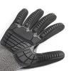 imageAmazon Basics 100 Pairs Impact Protection Gloves with Touch Screen Friendly 15G Sandy Nitrile Palm Black Size XLarge 100 Count Pack of 1Black