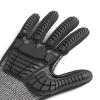 imageAmazon Basics 100 Pairs Impact Protection Gloves with Touch Screen Friendly 15G Sandy Nitrile Palm Black Size XLarge 100 Count Pack of 1Black
