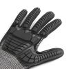 imageAmazon Basics 100 Pairs Impact Protection Gloves with Touch Screen Friendly 15G Sandy Nitrile Palm Black Size XLarge 100 Count Pack of 1Black