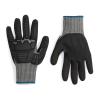 imageAmazon Basics 100 Pairs Impact Protection Gloves with Touch Screen Friendly 15G Sandy Nitrile Palm Black Size XLarge 100 Count Pack of 1Black