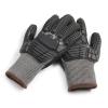 imageAmazon Basics 100 Pairs Impact Protection Gloves with Touch Screen Friendly 15G Sandy Nitrile Palm Black Size XLarge 100 Count Pack of 1Black