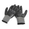 imageAmazon Basics 100 Pairs Impact Protection Gloves with Touch Screen Friendly 15G Sandy Nitrile Palm Black Size XLarge 100 Count Pack of 1Black