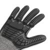imageAmazon Basics 100 Pairs Impact Protection Gloves with Touch Screen Friendly 15G Sandy Nitrile Palm Black Size XLarge 100 Count Pack of 1Black