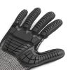 imageAmazon Basics 100 Pairs Impact Protection Gloves with Touch Screen Friendly 15G Sandy Nitrile Palm Black Size XLarge 100 Count Pack of 1Black