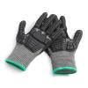 imageAmazon Basics 100 Pairs Impact Protection Gloves with Touch Screen Friendly 15G Sandy Nitrile Palm Black Size XLarge 100 Count Pack of 1Black