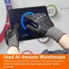 imageAmazon Basics 100 Pairs Impact Protection Gloves with Touch Screen Friendly 15G Sandy Nitrile Palm Black Size XLarge 100 Count Pack of 1Black