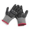 imageAmazon Basics 100 Pairs Impact Protection Gloves with Touch Screen Friendly 15G Sandy Nitrile Palm Black Size XLarge 100 Count Pack of 1Black