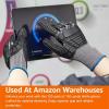 imageAmazon Basics 100 Pairs Impact Protection Gloves with Touch Screen Friendly 15G Sandy Nitrile Palm Black Size XLarge 100 Count Pack of 1Black