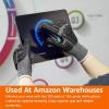 imageAmazon Basics 100 Pairs Impact Protection Gloves with Touch Screen Friendly 15G Sandy Nitrile Palm Black Size XLarge 100 Count Pack of 1Black