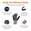 imageAmazon Basics 100 Pairs Impact Protection Gloves with Touch Screen Friendly 15G Sandy Nitrile Palm Black Size XLarge 100 Count Pack of 1Black