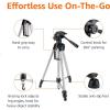imageAmazon Basics 50inch Lightweight Portable Camera Mount Tripod Stand with Bag for Travel Photography ChampagneGray