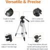 imageAmazon Basics 50inch Lightweight Portable Camera Mount Tripod Stand with Bag for Travel Photography ChampagneGray