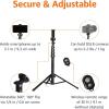 imageAmazon Basics 64inch Extendable Tripod for iPhones and Smartphones Selfie Stick Mode and Phone Tripod Mode Black