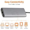 imageAmazon Basics 6in1 USBC 32 10G Hub 1 USBC 100W PD Input 2 USBA 1 USBC HDMI 4K Ethernet Light Grey 1194 x 46 x 15cm