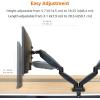 imageAmazon Basics Adjustable Dual Computer Monitor Arm Mount Holds up to 32quot Monitors BlackDual