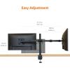 imageAmazon Basics Adjustable Dual Computer Monitor Arm Mount Holds up to 32quot Monitors BlackDual