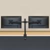 imageAmazon Basics Adjustable Dual Computer Monitor Arm Mount Holds up to 32quot Monitors BlackDual