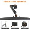 imageAmazon Basics Adjustable Dual Computer Monitor Arm Mount Holds up to 32quot Monitors BlackSingle