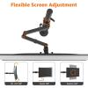 imageAmazon Basics Adjustable Dual Computer Monitor Arm Mount Holds up to 32quot Monitors BlackSingle