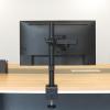 imageAmazon Basics Adjustable Dual Computer Monitor Arm Mount Holds up to 32quot Monitors BlackSingle