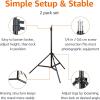 imageAmazon Basics Aluminum Light Photography Tripod Stand with Case  Pack of 2 28  67 Feet 366 Pounds Black2Pack