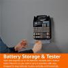 imageAmazon Basics Battery Organizer with Tester and Handle Holds 110 Batteries Wall Mountable ClearBlack