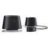 imageAmazon Basics Bluetooth and USB Computer Speakers with Blue Lighting Large Black