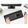 imageAmazon Basics FullSized Wireless Computer Keyboard and Mouse Combo QWERTY Layout 24 GHz USB Receiver Black Pack of 10