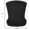 imageAmazon Basics Irregular Ergonomic Gel Computer Mouse Pad with Wrist Rest for Pain Relief 20 x 25 cm Black