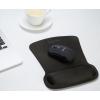 imageAmazon Basics Irregular Ergonomic Gel Computer Mouse Pad with Wrist Rest for Pain Relief 20 x 25 cm Black