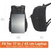imageAmazon Basics Laptop Backpack for School Work Travel Fits Up to 17inch Laptops Binders Black