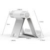 imageAmazon Basics MultiAngle Portable Stand for iPad Tablet Ereader and Phone  BlackSilver