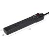 imageAmazon Basics Rectangular 6Outlet Surge Protector Power Strip 6Foot Long Cord 790 Joule  BlackBlack