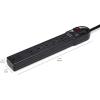imageAmazon Basics Rectangular 6Outlet Surge Protector Power Strip 6Foot Long Cord 790 Joule  BlackBlack