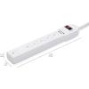 imageAmazon Basics Rectangular 6Outlet Surge Protector Power Strip 6Foot Long Cord 790 Joule  BlackWhite