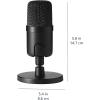 imageAmazon Basics USB Condenser Microphone for Streaming Recording and Podcasting on PC Plug and Play Cardioid Pickup Adjustable Stand with 360 Rotation 58 x 34 inches Black