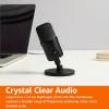 imageAmazon Basics USB Condenser Microphone for Streaming Recording and Podcasting on PC Plug and Play Cardioid Pickup Adjustable Stand with 360 Rotation 58 x 34 inches Black