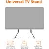 imageAmazon Basics Universal TV Stand Black  Height Adjustable up to 77 inch Compatible with soundbars Hold up to 80 lbs
