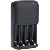 imageAmazon Basics Battery Charger for Rechargeable AA and AAA NiMh Batteries  NA Plug 4Bay Black