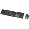 imageAmazon Basics Wireless Keyboard and Mouse Combo  Rechargeable Ultra Slim Design Quiet Full Size Number Pad QWERTY BlackQWERTY