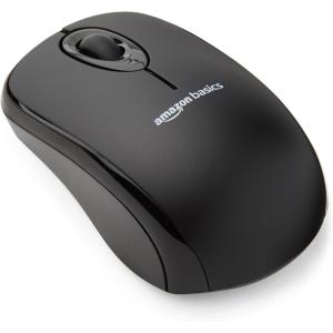 imageAmazon Basics 24 Ghz Wireless Optical Computer Mouse with USB Nano Receiver BlueBlack