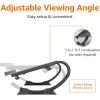 imageAmazon Basics  Adjustable Monitor Stand Laptop Riser for Desk Holds Laptops Monitors and Printers up to 22 Pounds Black