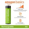 imageAmazon Basics 12Count Rechargeable AA NiMH Performance Batteries 2000 mAh Recharge up to 1000x Times PreCharged8 Count Pack of 1