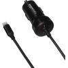 imageAmazon Basics 12W 5V 24A Car Charger with Lightning Cable Straight for iPhone and Apple Devices 3 ft  BlackBlack