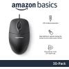 imageAmazon Basics 3Button Wired USB Computer Mouse Black  Pack of 3030Pack