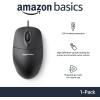 imageAmazon Basics 3Button Wired USB Computer Mouse Black  Pack of 30Single