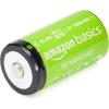 imageAmazon Basics 4Pack Rechargeable C Cell NiMH Batteries 5000 mAh Recharge up to 1000x Times PreChargedC Cell HR14