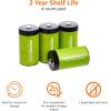 imageAmazon Basics 4Pack Rechargeable C Cell NiMH Batteries 5000 mAh Recharge up to 1000x Times PreChargedD Cell HR20